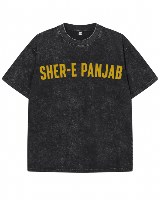 "MAHARANI" Sovereign History Graphic Tee – Washed Black