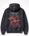 "Rise Again" Resilient Tapestry Acid-Wash Hoodie