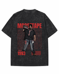"MOOSETAPE - 1993" Vintage Tour Merchandise Graphic Tee – Washed Black
