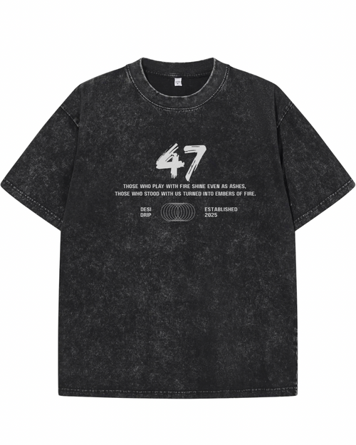 "LIMITLESS" Warrior Spirit Heavyweight Tee – Washed Black