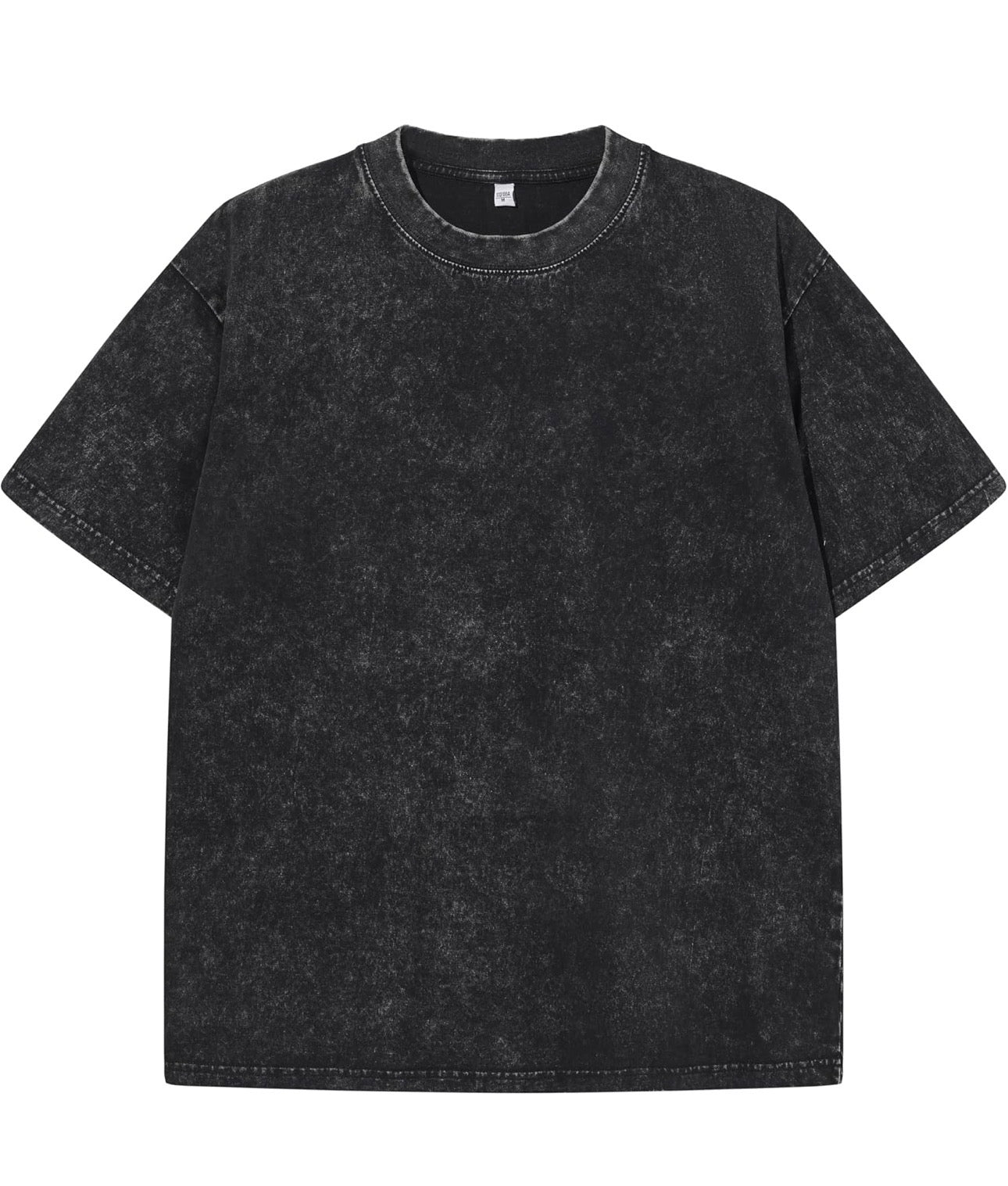 "THE WARRIOR" Vintage Heavyweight Graphic Tee – Washed Black