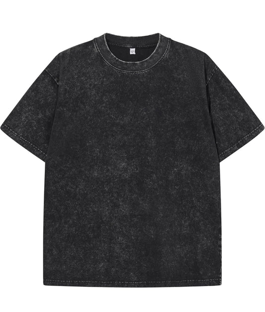 "THE WARRIOR" Vintage Heavyweight Graphic Tee – Washed Black