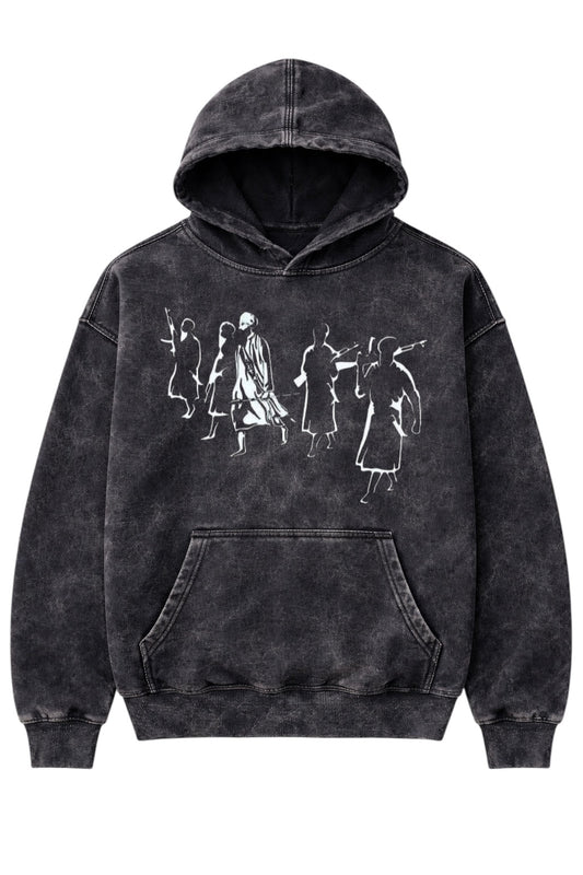 Defenders of the Faith – Premium Acid Wash Sikh Hoodie