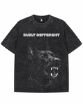 "BUILT DIFFERENT" Vintage Heavyweight Graphic Tee – Washed Black