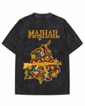 MAJHAIL Vintage Acid Wash Oversized T-Shirt
