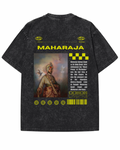 "MAHARAJA" Sovereign History Graphic Tee – Washed Black