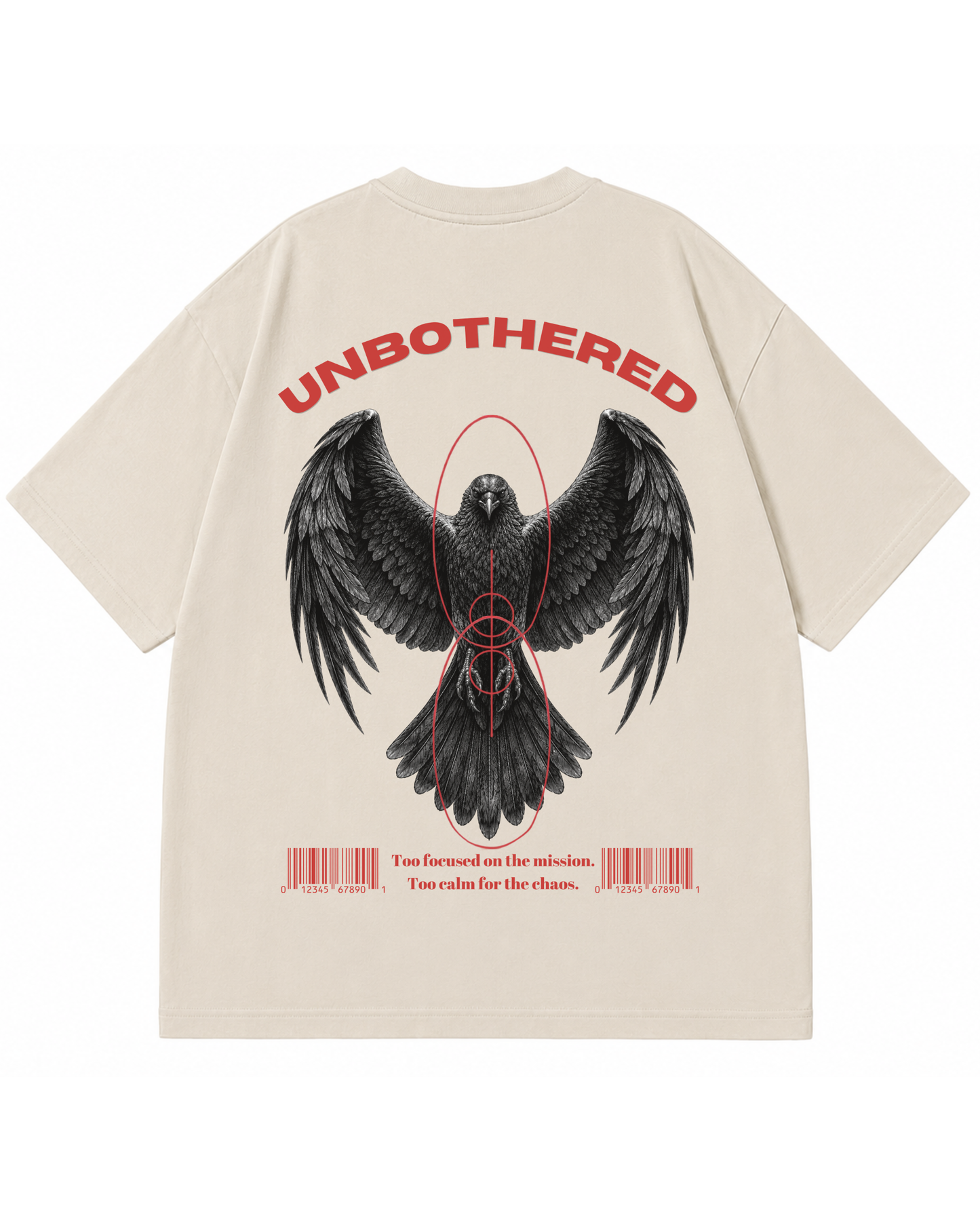Unbothered Raven Graphic Oversized T-Shirt