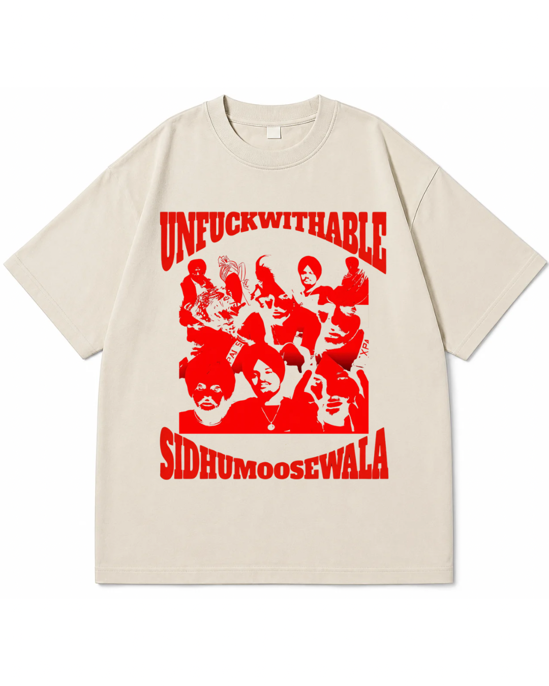 "UNFUCKWITHABLE" Sidhu Moosewala Tribute Heavyweight Tee – Washed Black