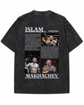 Islam Makhachev Vintage Acid-Wash Graphic T-Shirt