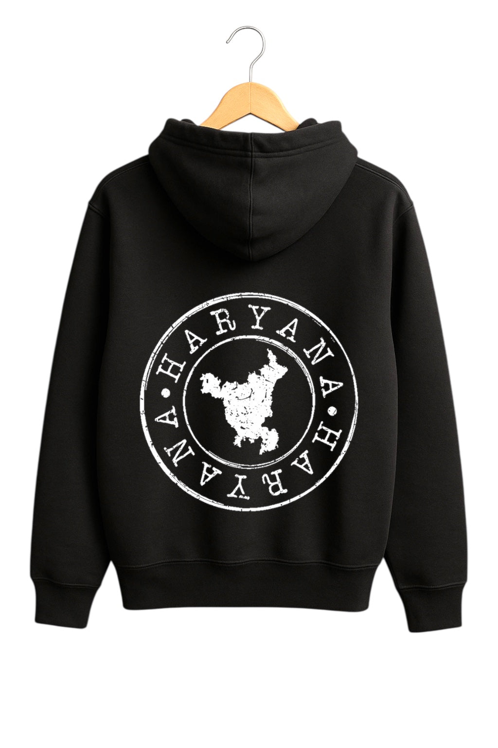 HARYANA x JAAT Premium Black Hoodie