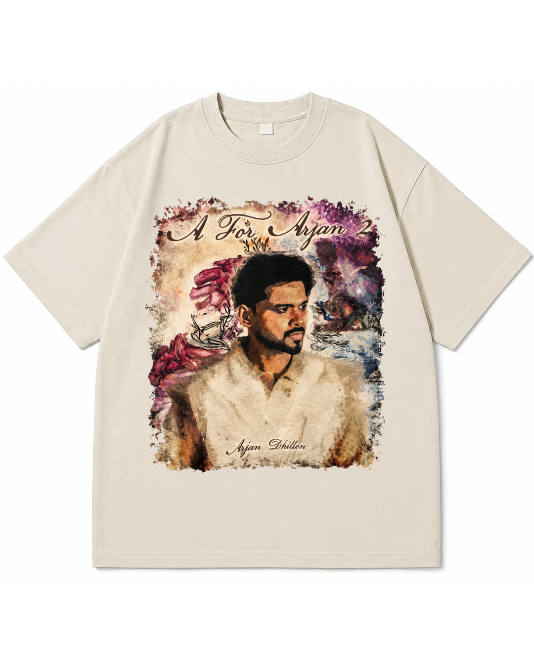 "A For Arjan 2" Heavyweight Acid Wash Tee