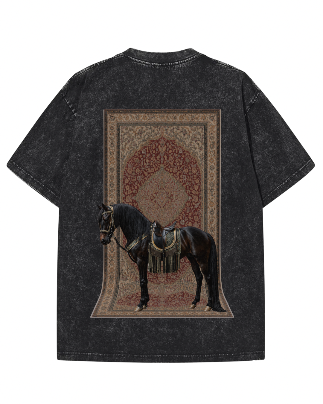 DESI DRIP Heritage Horse Graphic Tee - Back Print