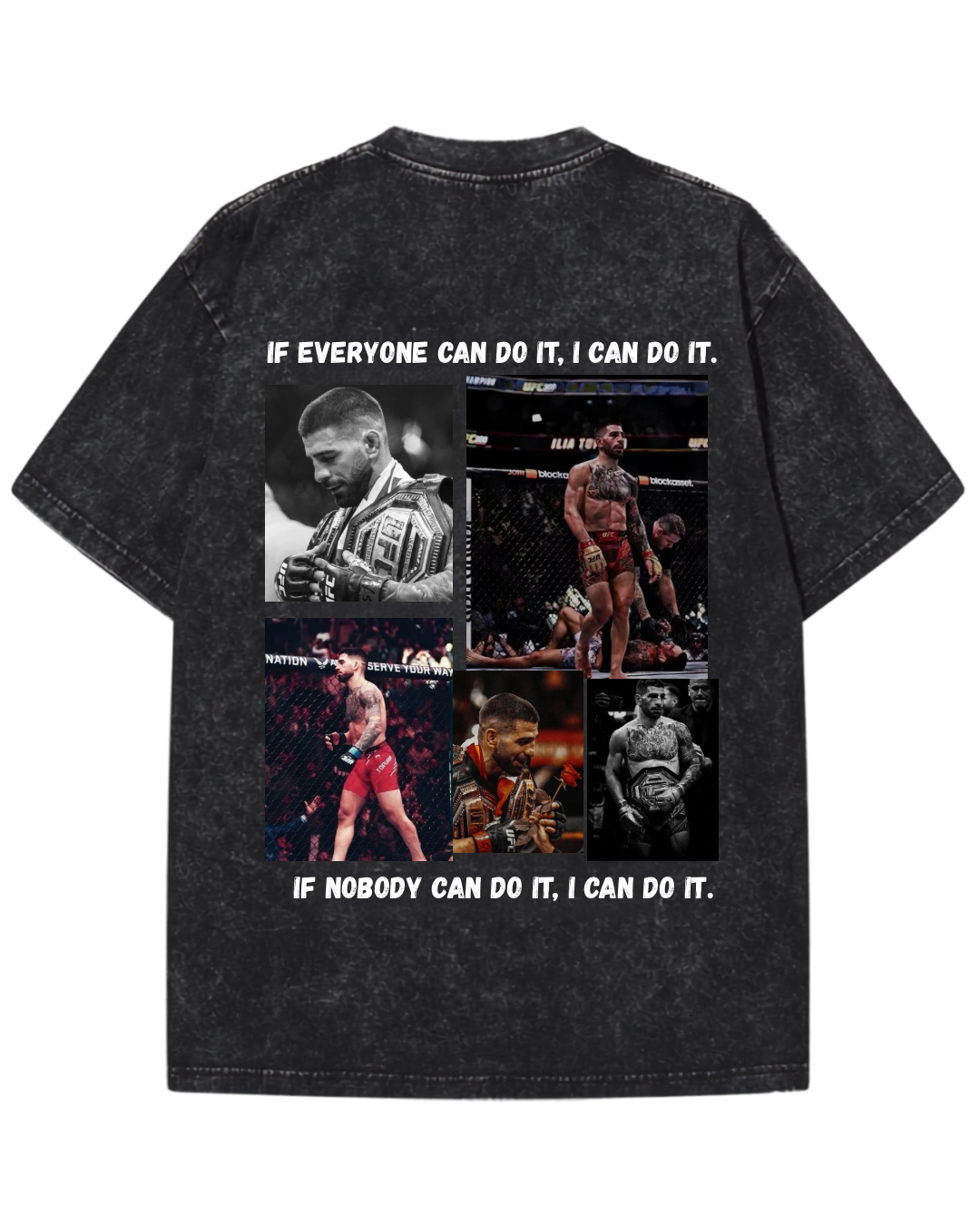 Ilia Topuria "El Matador" Vintage Acid-Wash Graphic T-Shirt