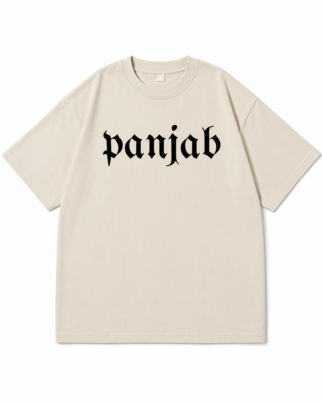 Panjab Vintage Map Heavyweight Graphic Tee – Acid Wash Black