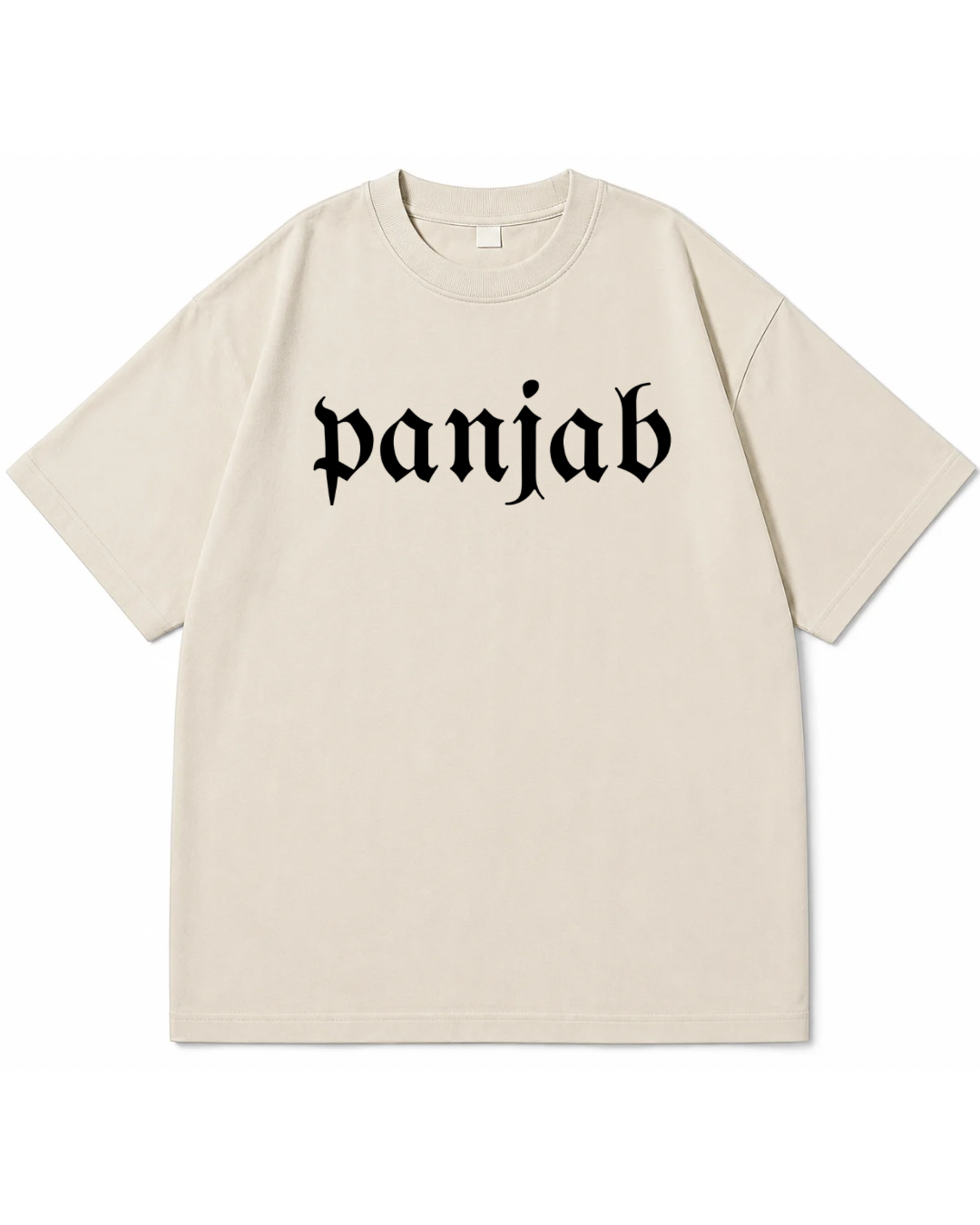 Panjab Vintage Map Heavyweight Graphic Tee – Acid Wash Black
