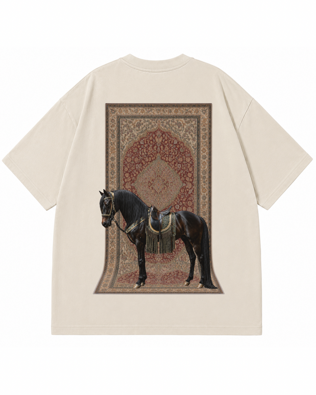 DESI DRIP Heritage Horse Graphic Tee - Back Print