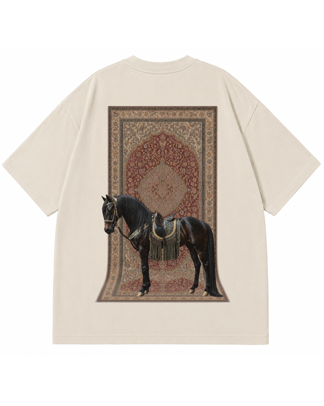 DESI DRIP Heritage Horse Graphic Tee - Back Print