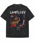 "LIMITLESS" Warrior Spirit Heavyweight Tee – Washed Black