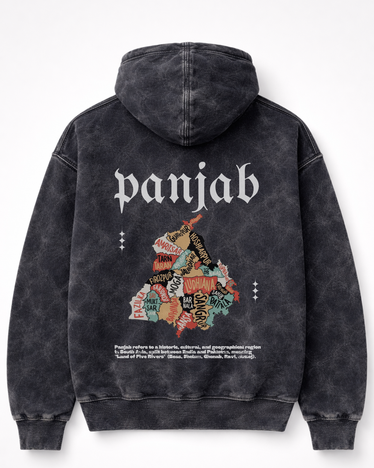 The Panjab Vintage Wash Graphic Hoodie