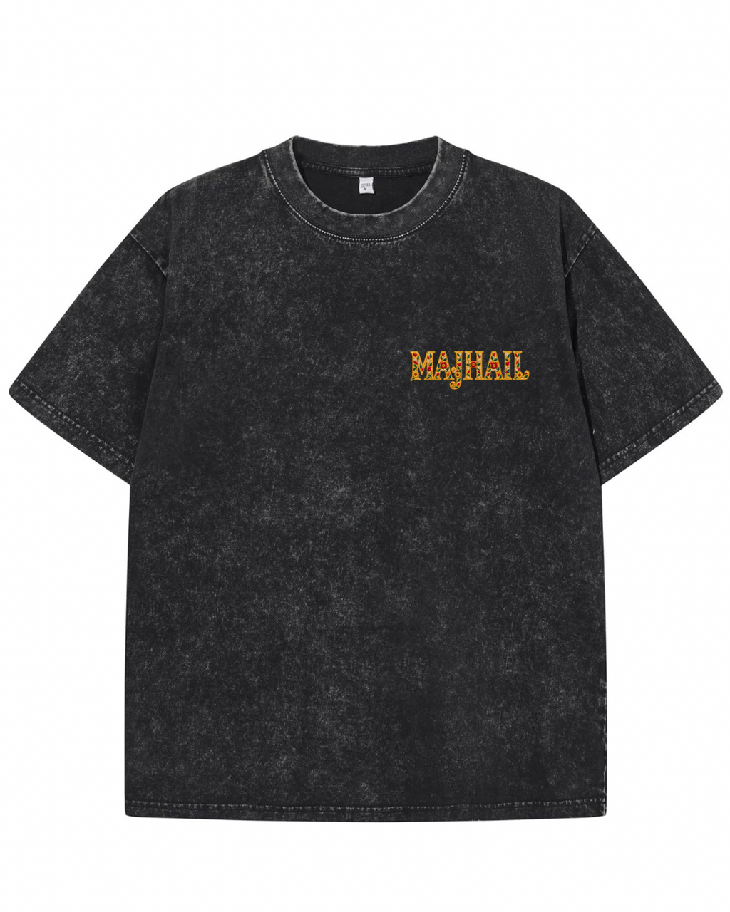 MAJHAIL Vintage Acid Wash Oversized T-Shirt
