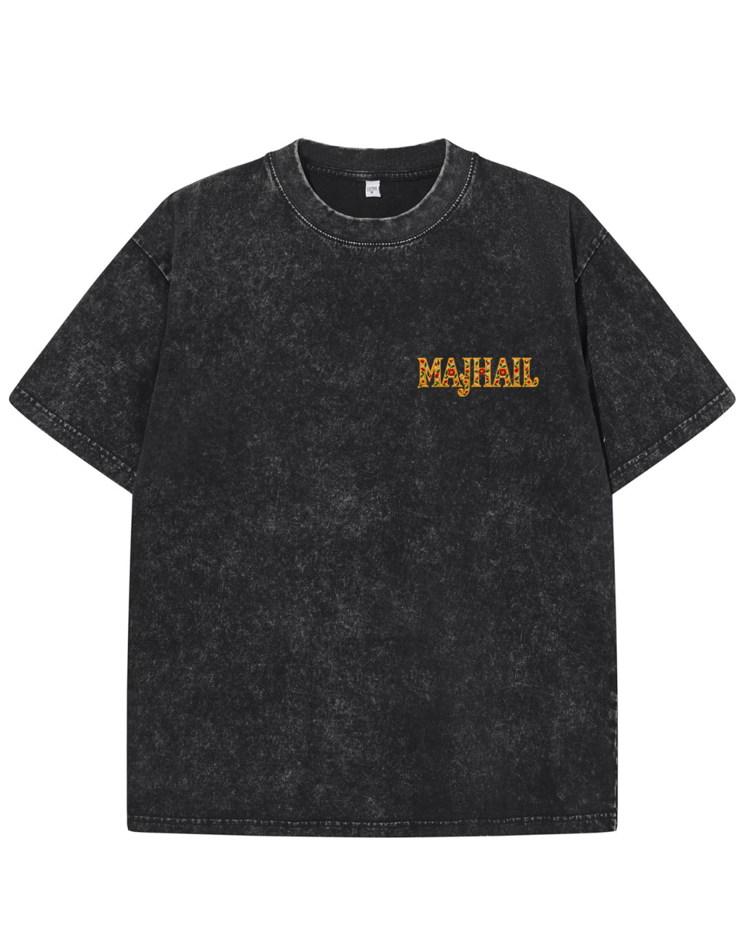 MAJHAIL Vintage Acid Wash Oversized T-Shirt