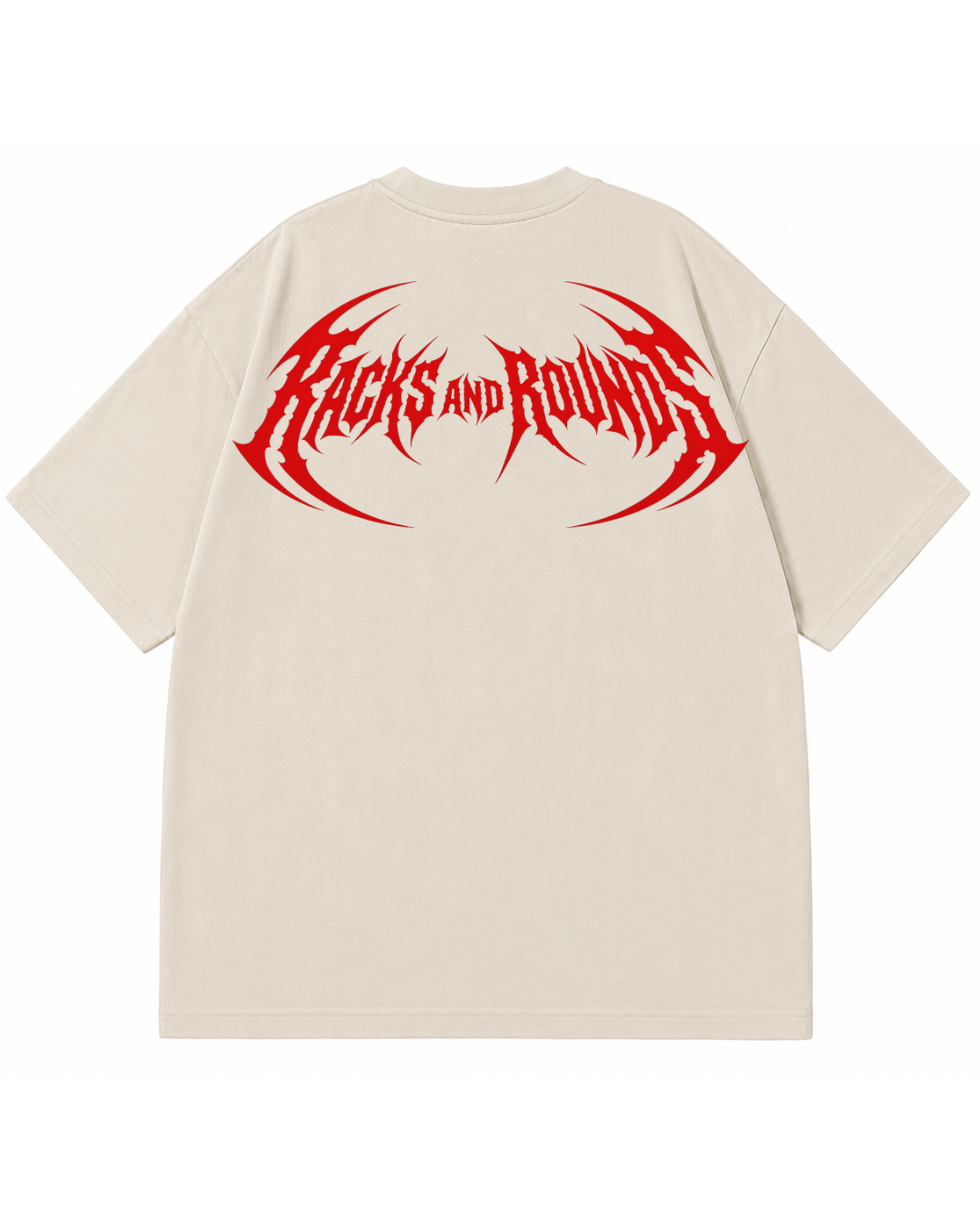 "RACKS AND ROUNDS" Heavyweight Tee – Washed Black