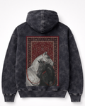 The Dual Stallion Vintage Wash Graphic Hoodie