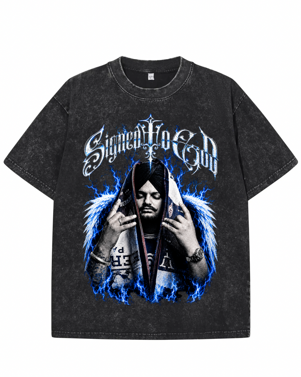 Sidhu Moose Wala "Signed To God" Concert Graphic T-Shirt