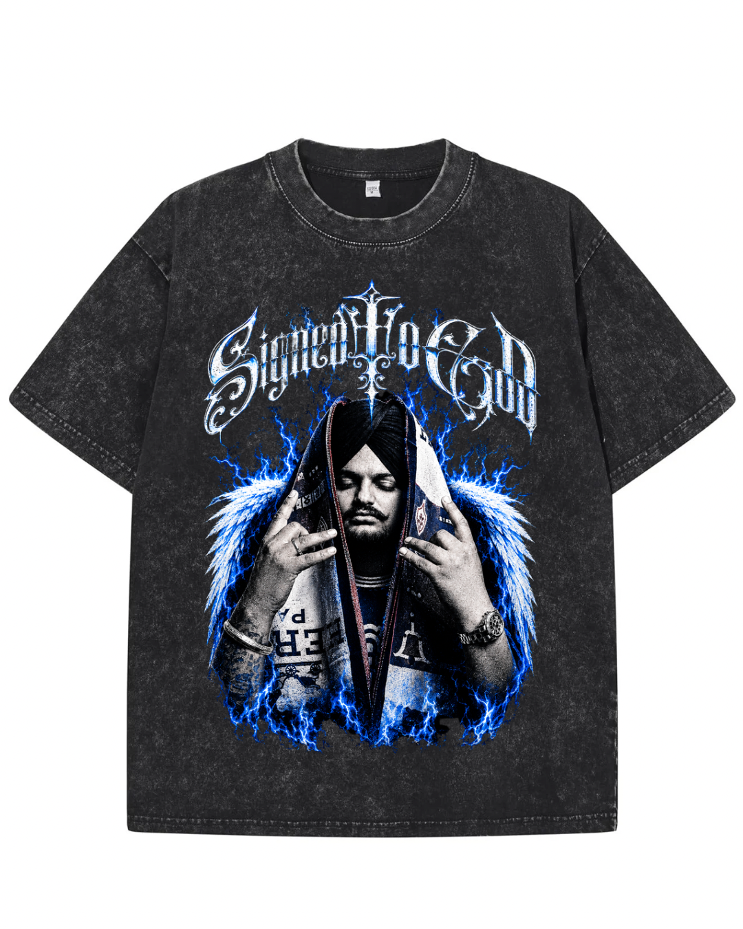 Sidhu Moose Wala "Signed To God" Concert Graphic T-Shirt