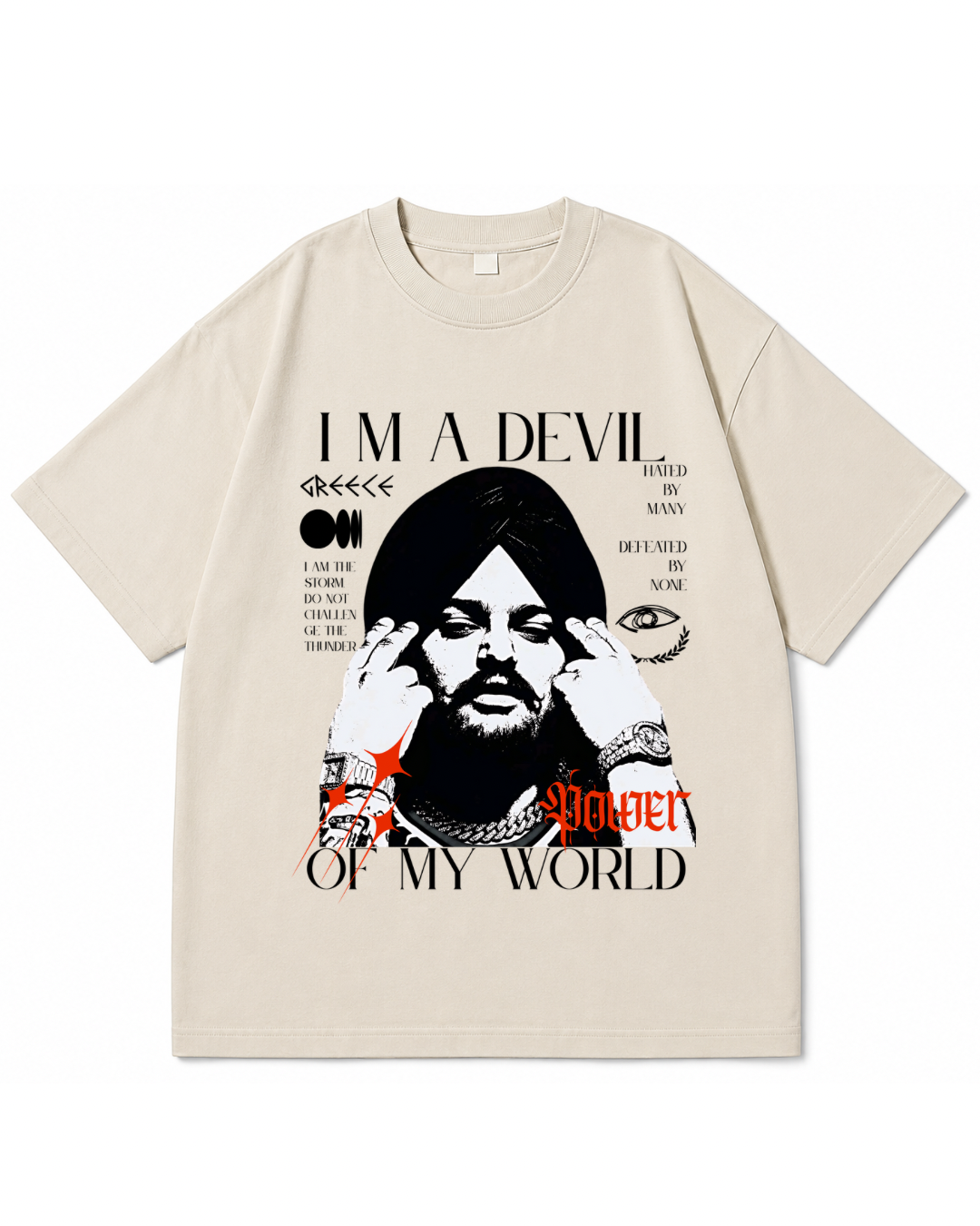 Sidhu Moose Wala Graphic Tee – "I'm A Devil"