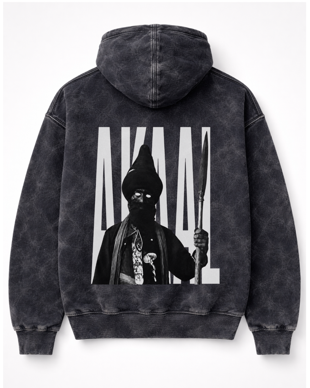 AKAAL Vintage Wash Oversized Graphic Hoodie