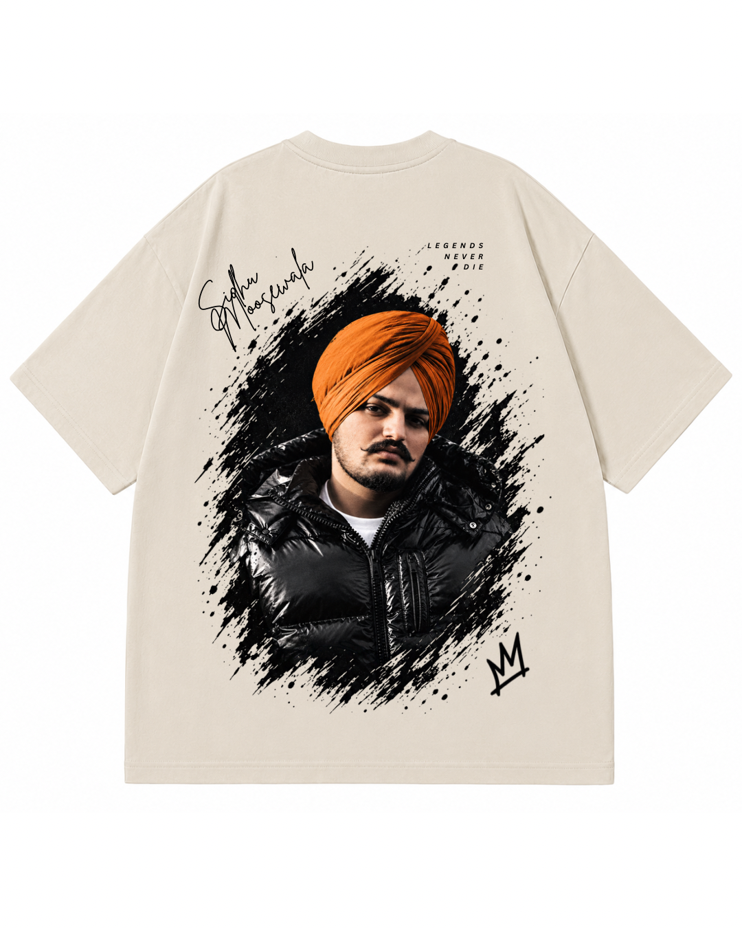 Sidhu Moose Wala "Signed To God" Oversized Heavyweight Tee